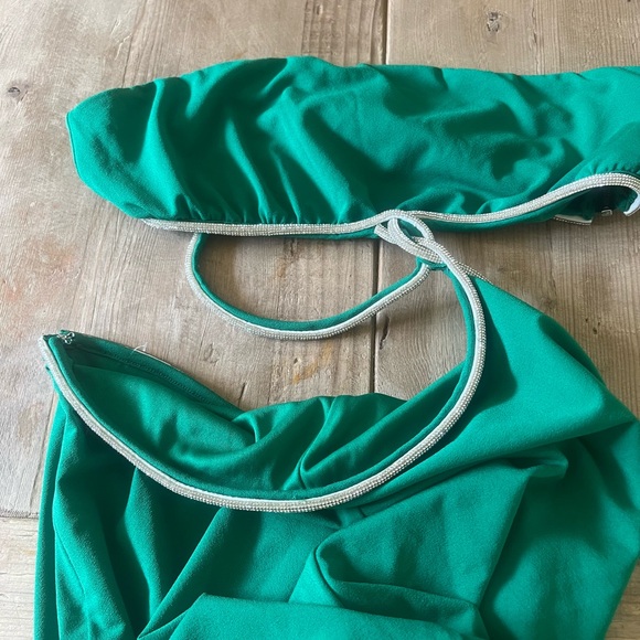 Meshki Green Strapless Cutout Dress - Picture 7 of 10